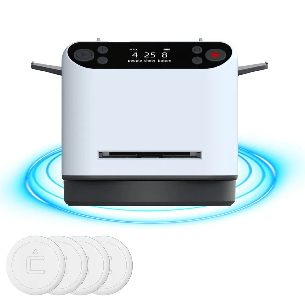 Automatic Cards Dealer, Rechargeable Cards Shuffler Shuffling Dealing Playing Cards Distribution Machine with 4 Bid Buttons