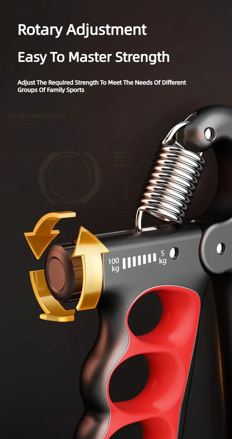 5-100Kg Grip Strength Gym Wrist Expander Hand Strengthener Adjustable Muscle Recovery Fitness Exercise Device For Rehabilitation