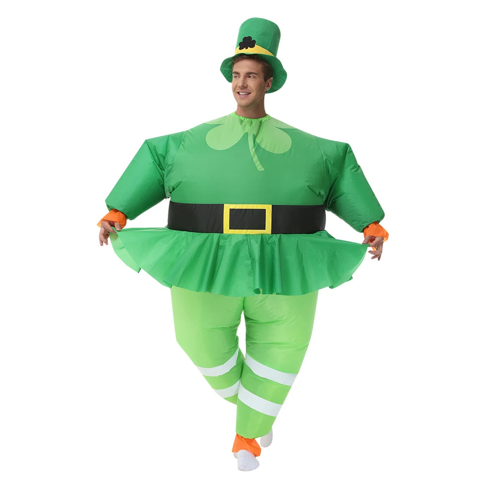 Adult Mascot Clown Inflatable Costume Anime Ballet Dress Suits Carnival Purim Halloween Party Cosplay Costumes for Man Woman