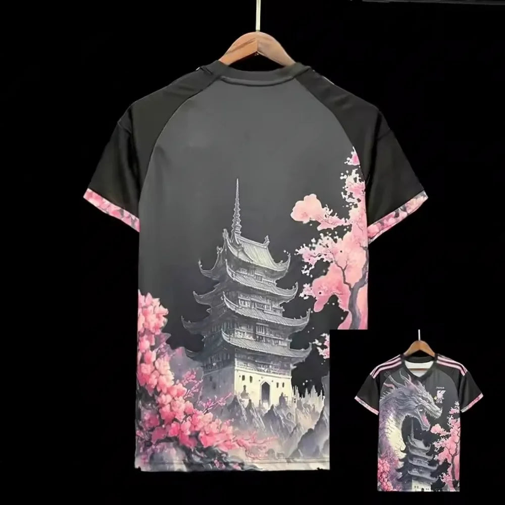 1 FIRST CLASSE Summer Dragon Anime Collaboration T-shirt Japan Nation Team Soccer Football Jersey Training Clothes Sportswear Short-sleeved Top