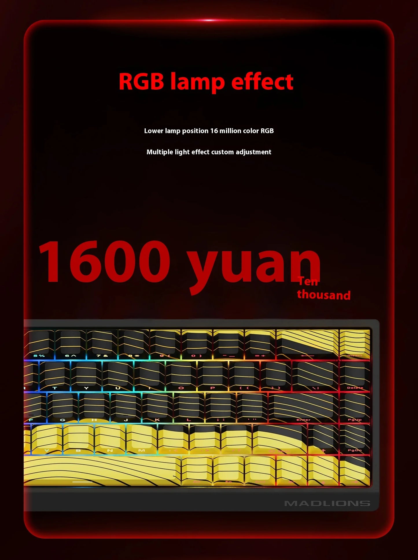 MADLIONS MAD 60/68HE Magnetic Switch Keyboard Wired Gaming Keyboard Hot Swap Rapid Trigger Custom Keyboard PC Gamer Accessories