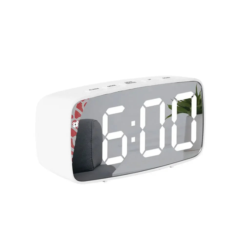 Acrylic/Mirror Alarm Clock Electronic Watch Desk Digital Moment Bedroom Decoration Table And Accessory Smart Hour Led Awakening