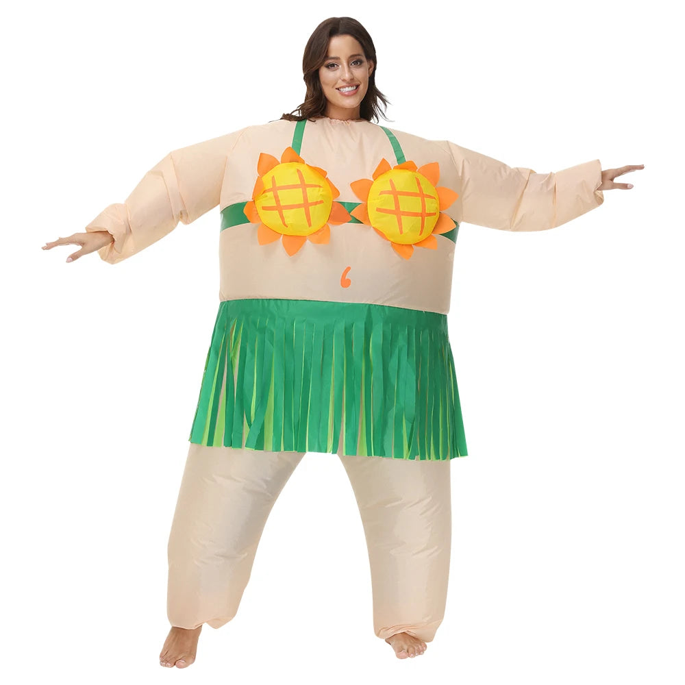 Adult Mascot Clown Inflatable Costume Anime Ballet Dress Suits Carnival Purim Halloween Party Cosplay Costumes for Man Woman
