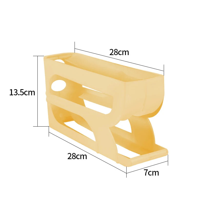 Automatic Roll-out Egg Storage Device Household Refrigerator Storage Box Egg Box Can Hold 30 Eggs High Quality Egg Rack Kitchen
