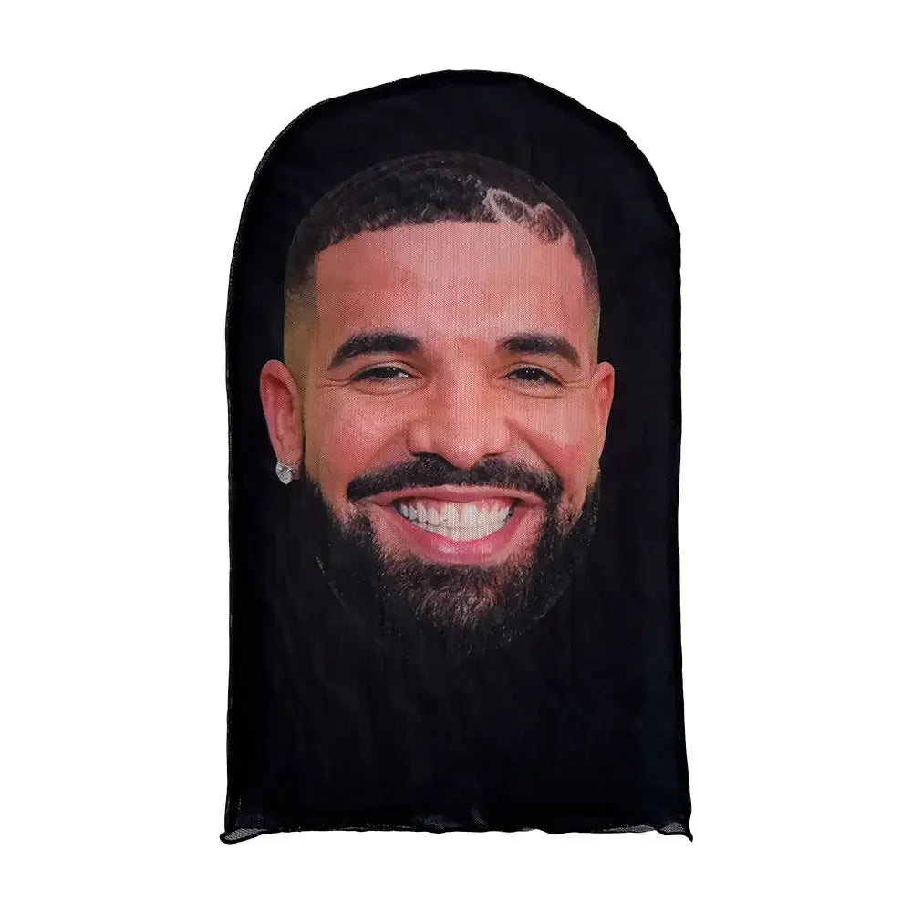 3D Printed Kanye Face Mask Practical Celebrity Face Funny Headgear Cover Cosplay Accessories