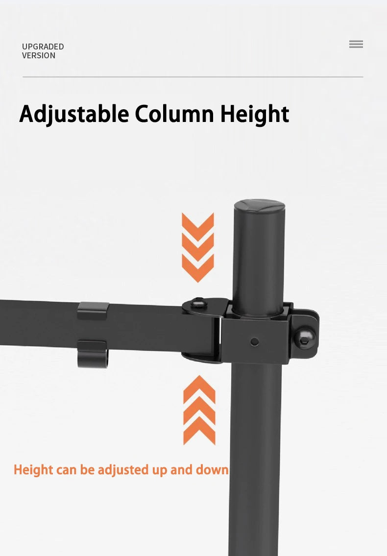 Desktop Dual Monitor Holder Arm Robotic Arm Load 2-9kg Pc Monitor Stand Arm For 13"-27" Screen Display Support Mount Stand
