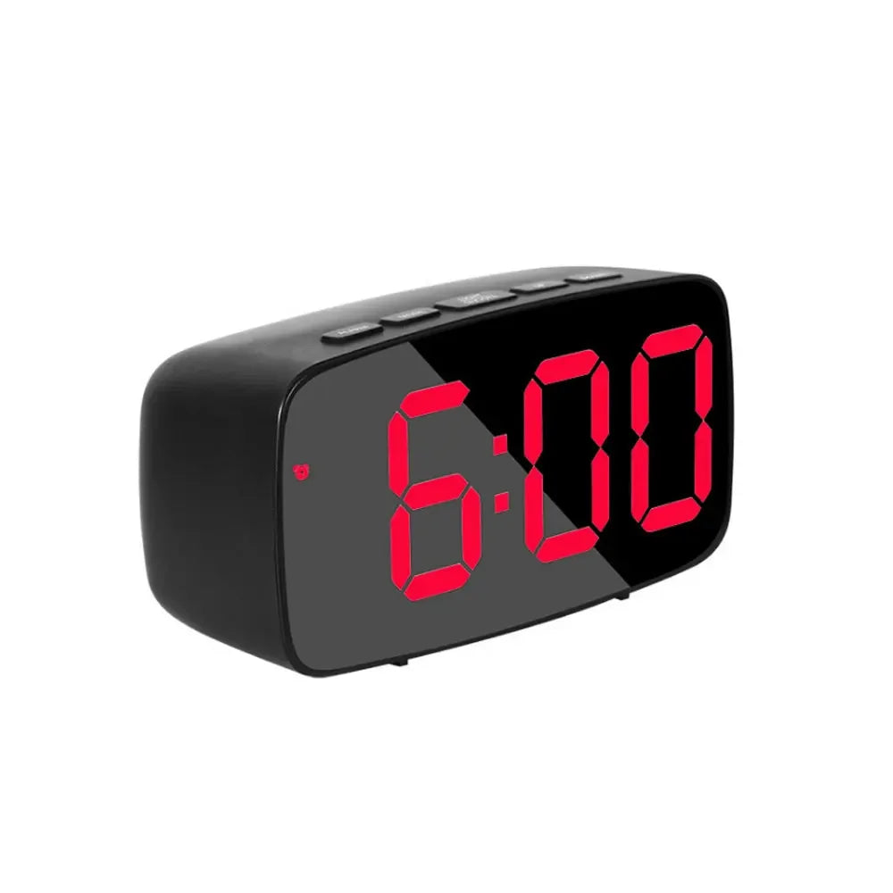 Acrylic/Mirror Alarm Clock Electronic Watch Desk Digital Moment Bedroom Decoration Table And Accessory Smart Hour Led Awakening