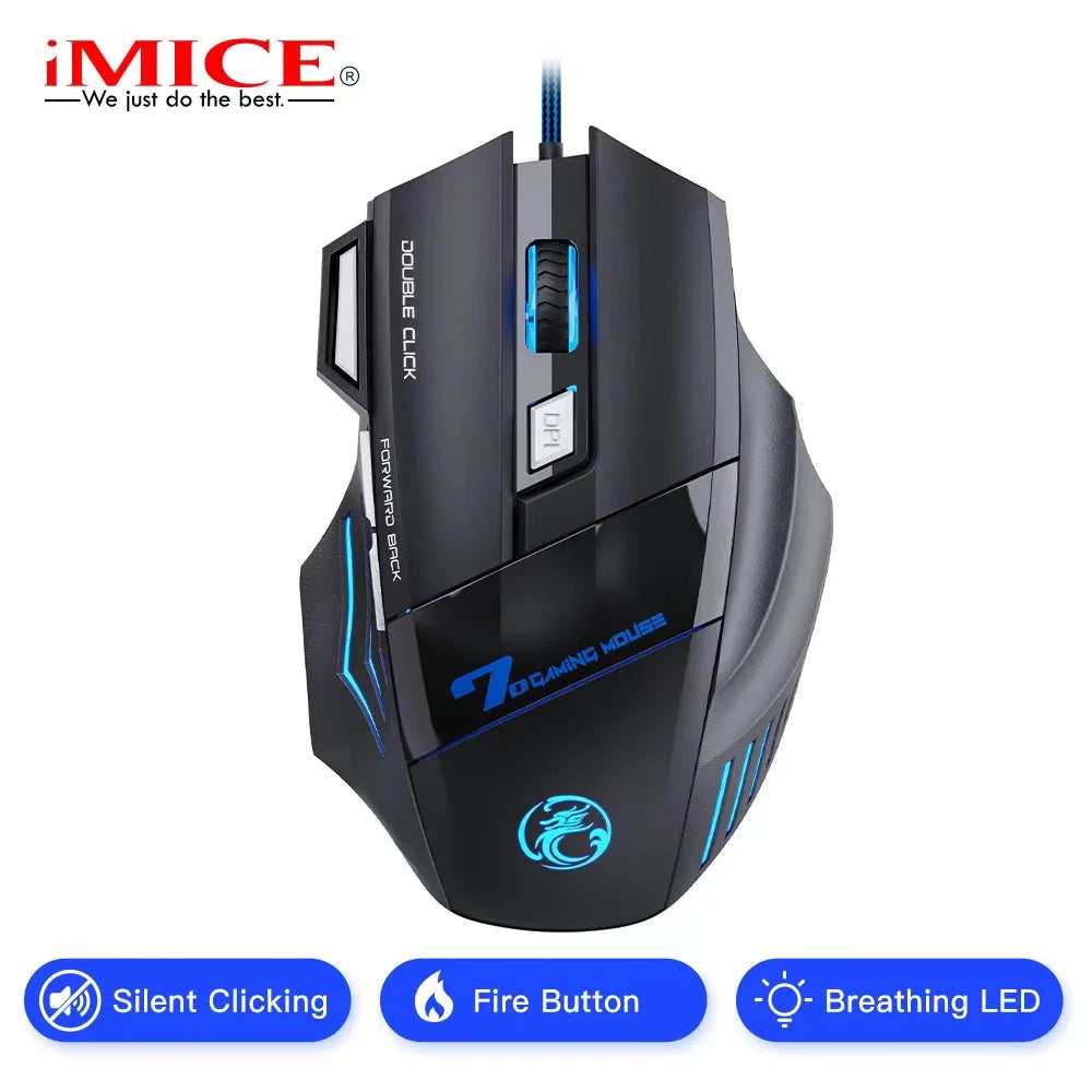 Rechargeable Bluetooth Mouse Wireless PC Gamer Mouse Computer Gaming Mouse Ergonomic Mause 5500 DPI Mice For Laptop Ipad