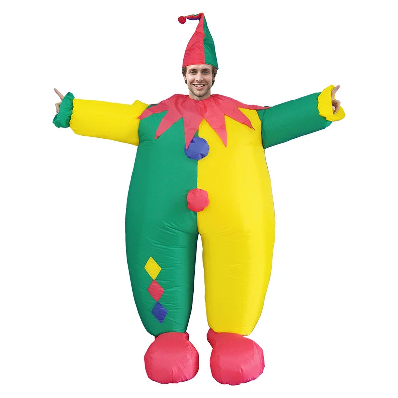 Adult Mascot Clown Inflatable Costume Anime Ballet Dress Suits Carnival Purim Halloween Party Cosplay Costumes for Man Woman