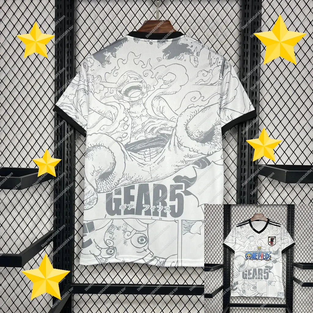 1 FIRST CLASSE 2025 Latest Anime ONE PIECE Japan Football Jerseys Fan Edition Jerseys Anime Special Edition Level 5 Luffy Kids/AdultsT-Shirt