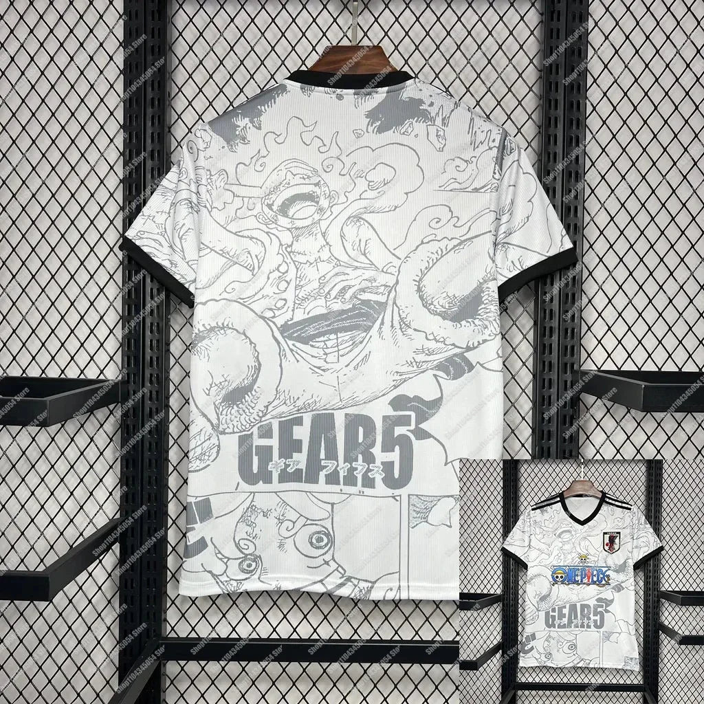 1 FIRST CLASSE 2025 Latest Anime ONE PIECE Japan Football Jerseys Fan Edition Jerseys Anime Special Edition Level 5 Luffy Kids/AdultsT-Shirt