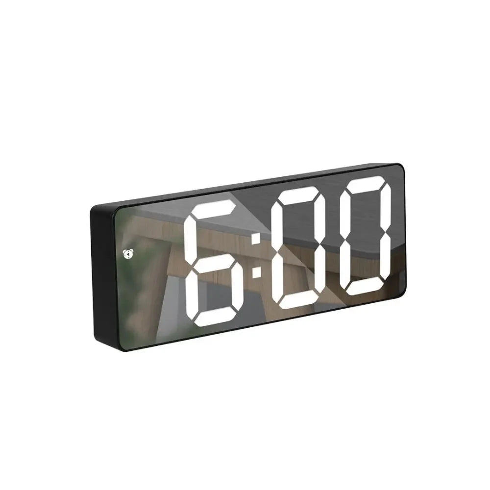 Acrylic/Mirror Alarm Clock Electronic Watch Desk Digital Moment Bedroom Decoration Table And Accessory Smart Hour Led Awakening