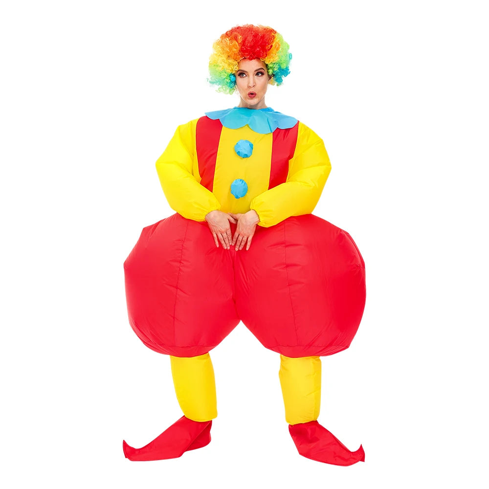 Adult Mascot Clown Inflatable Costume Anime Ballet Dress Suits Carnival Purim Halloween Party Cosplay Costumes for Man Woman