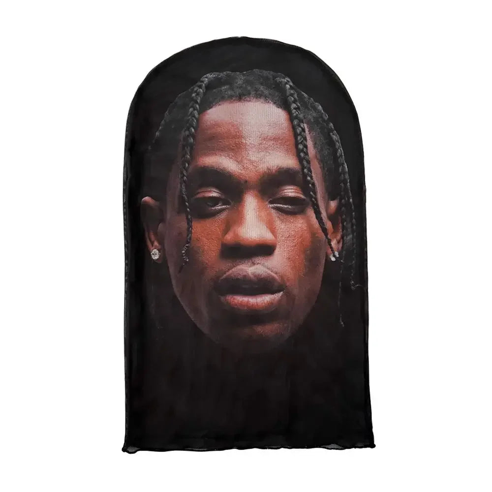 3D Printed Kanye Face Mask Practical Celebrity Face Funny Headgear Cover Cosplay Accessories
