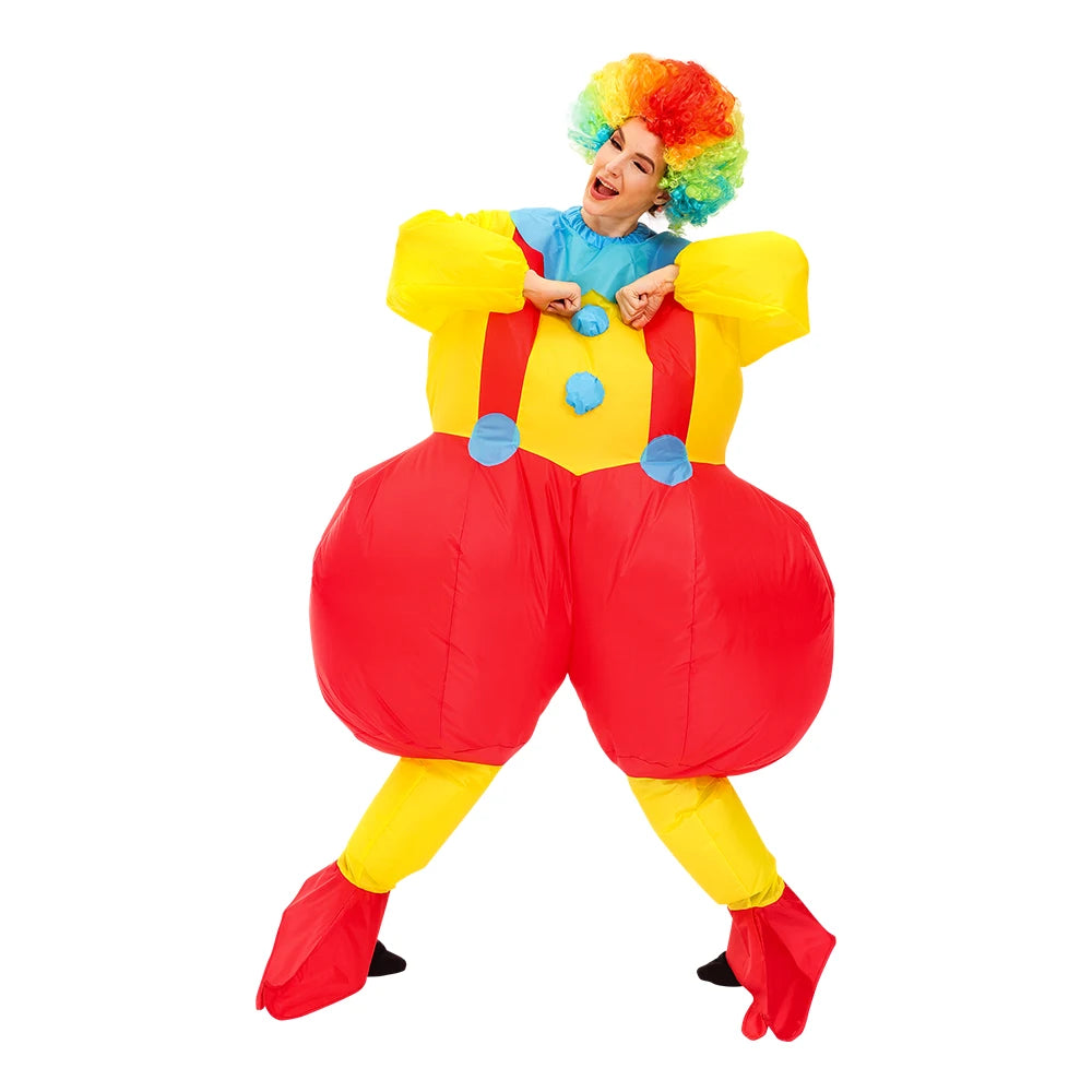 Adult Mascot Clown Inflatable Costume Anime Ballet Dress Suits Carnival Purim Halloween Party Cosplay Costumes for Man Woman