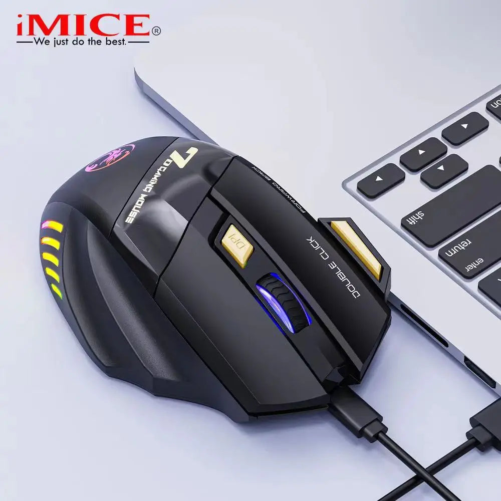 Rechargeable Bluetooth Mouse Wireless PC Gamer Mouse Computer Gaming Mouse Ergonomic Mause 5500 DPI Mice For Laptop Ipad