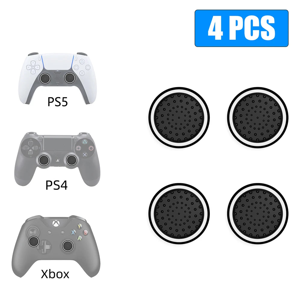 4pcs Analog Joystick Luminous Thumb Stick Grip Caps Case for PS5 PS4 Xbox 360 One Series X Switch Pro Controller Cover Accessory