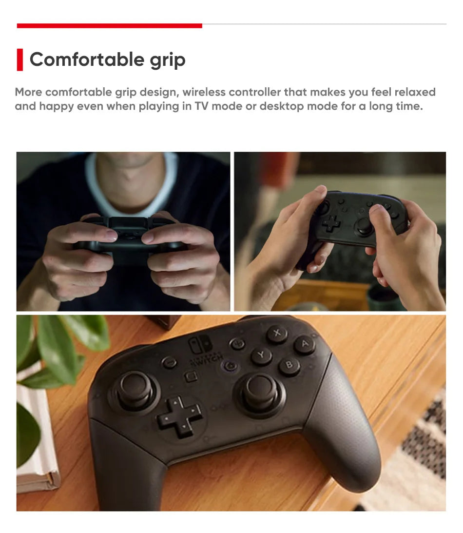 Nintendo Switch Mando Pro Controller Wireless Bluetooth With Con Cable USB For Nintend Switch OLED/Lite Game Joystick