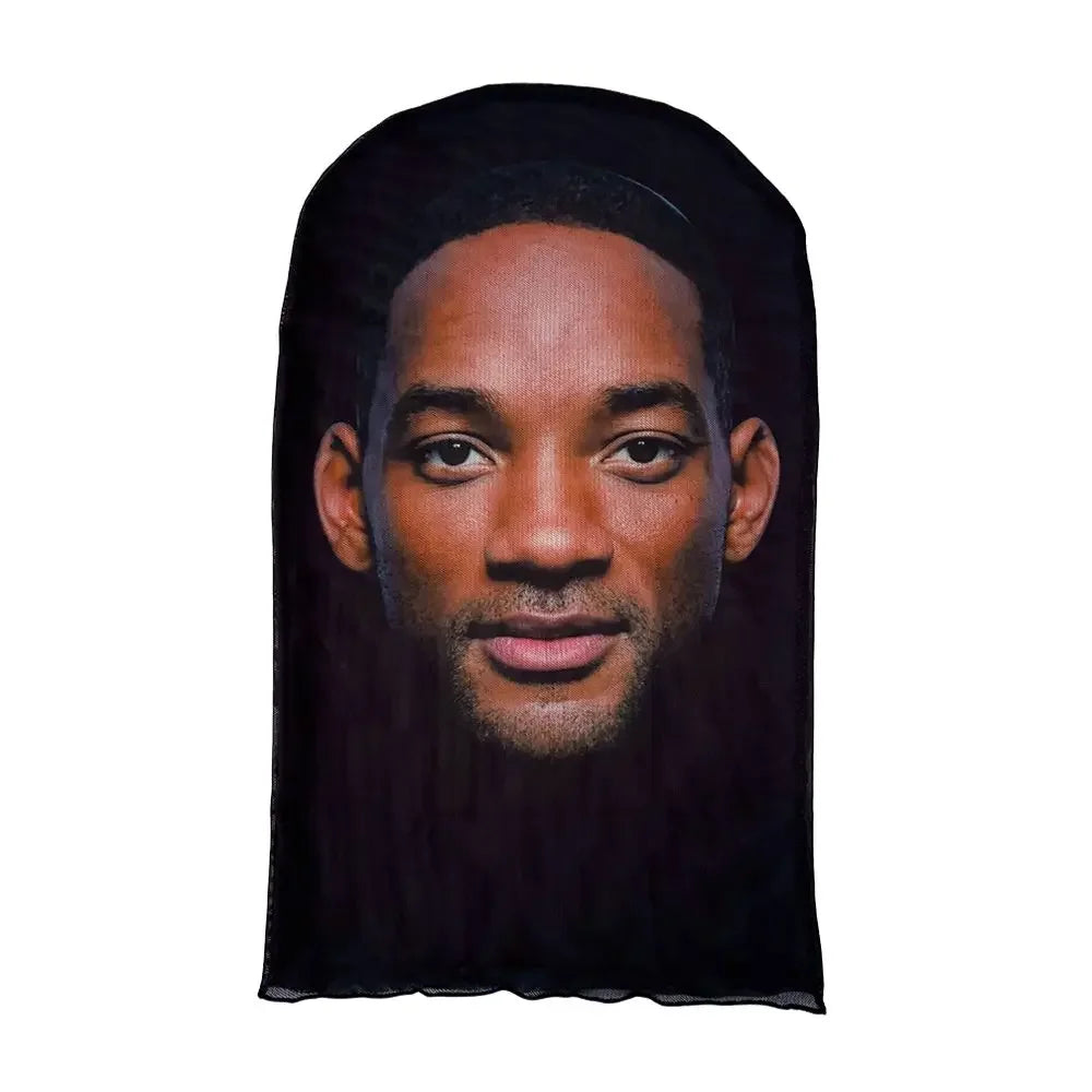 3D Printed Kanye Face Mask Practical Celebrity Face Funny Headgear Cover Cosplay Accessories
