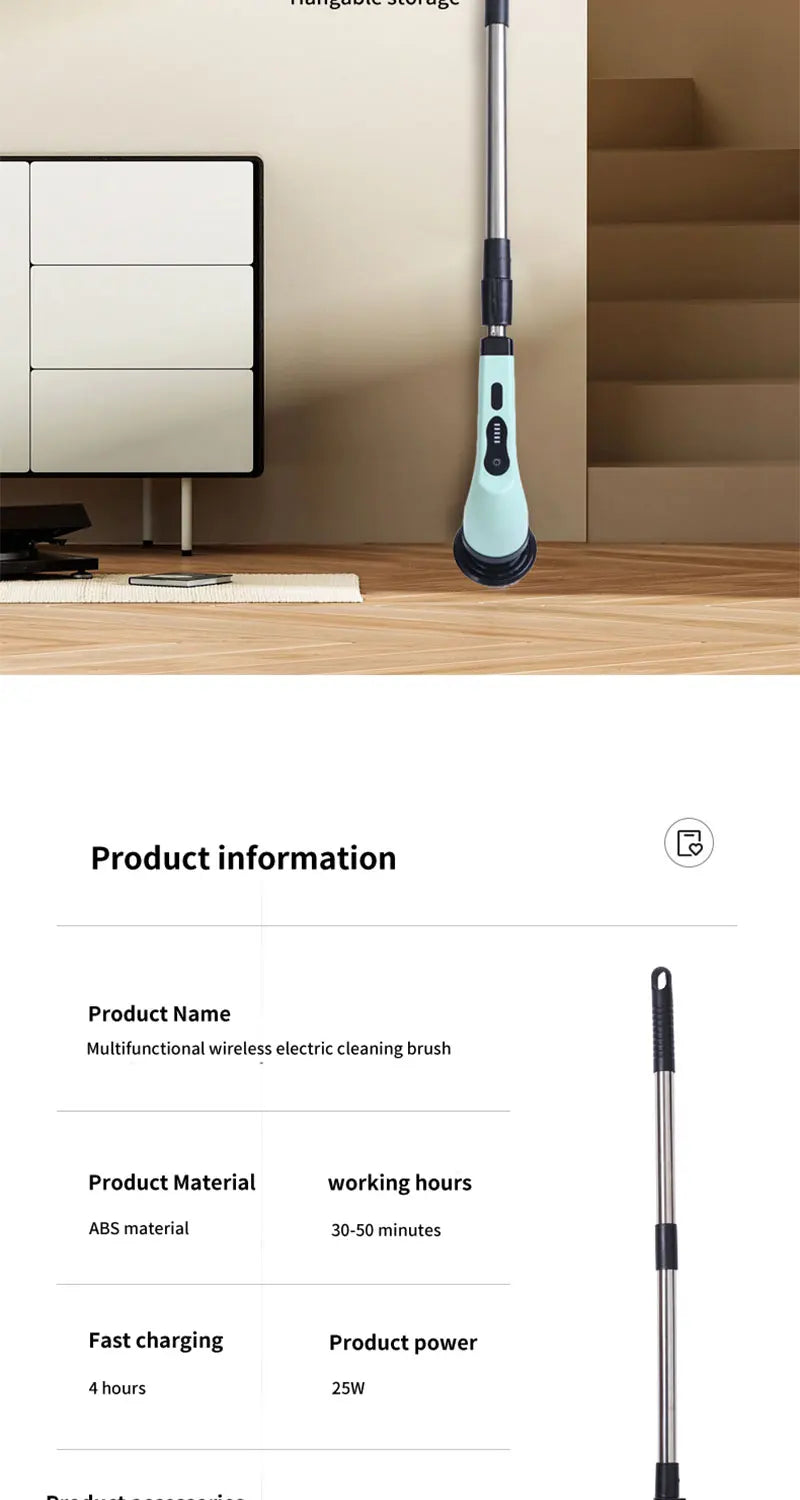 Brosse de Nettoyage Électrique Multifonction – Édition PRO