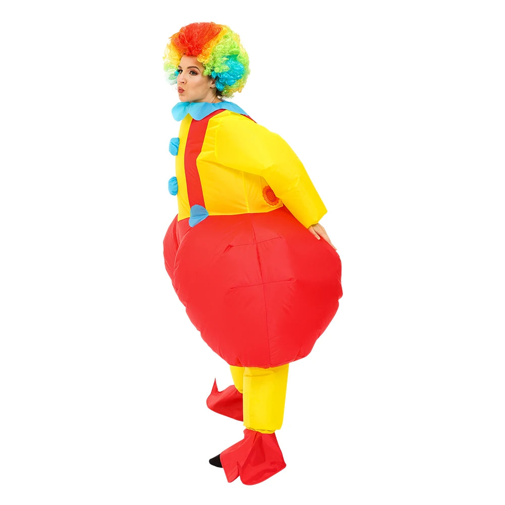 Adult Mascot Clown Inflatable Costume Anime Ballet Dress Suits Carnival Purim Halloween Party Cosplay Costumes for Man Woman